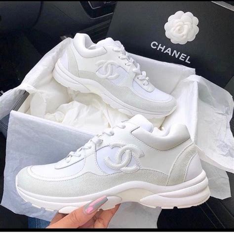 chanel sneakers all white|chanel platform sneakers.